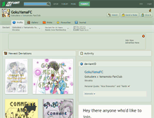 Tablet Screenshot of gokuyamafc.deviantart.com
