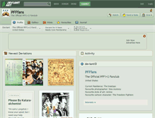 Tablet Screenshot of pfffans.deviantart.com