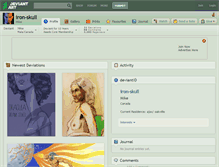Tablet Screenshot of iron-skull.deviantart.com