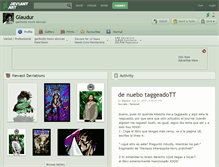 Tablet Screenshot of glaudur.deviantart.com