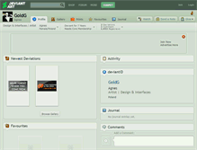 Tablet Screenshot of goldg.deviantart.com
