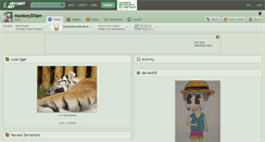 Desktop Screenshot of monkeydliam.deviantart.com