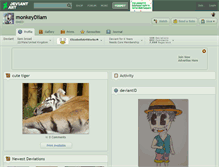 Tablet Screenshot of monkeydliam.deviantart.com