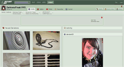 Desktop Screenshot of darknessfreak1995.deviantart.com