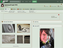 Tablet Screenshot of darknessfreak1995.deviantart.com
