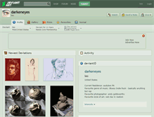 Tablet Screenshot of darkeneyes.deviantart.com