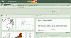 Desktop Screenshot of hellhound007.deviantart.com