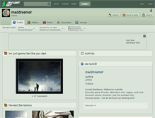 Tablet Screenshot of maddreamer.deviantart.com
