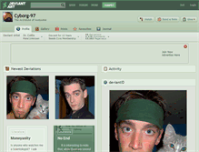 Tablet Screenshot of cyborg-97.deviantart.com
