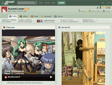 Tablet Screenshot of kurumi-lover.deviantart.com