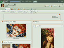 Tablet Screenshot of french-mermaid.deviantart.com