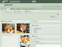 Tablet Screenshot of cartoon-girl.deviantart.com