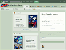 Tablet Screenshot of anti-sentinel-club.deviantart.com