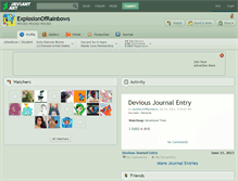 Tablet Screenshot of explosionofrainbows.deviantart.com