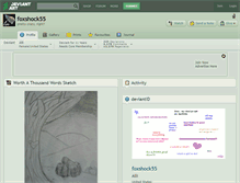 Tablet Screenshot of foxshock55.deviantart.com