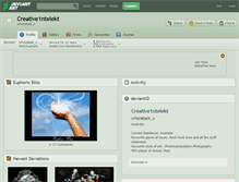 Tablet Screenshot of creative1ntelekt.deviantart.com