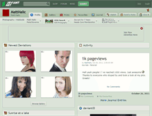 Tablet Screenshot of matthalic.deviantart.com