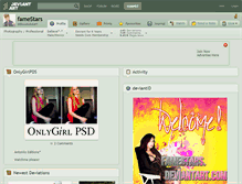 Tablet Screenshot of famestars.deviantart.com