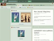 Tablet Screenshot of lackadaisycats.deviantart.com