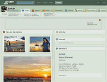 Tablet Screenshot of juntak.deviantart.com