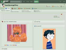 Tablet Screenshot of guardianangelpony.deviantart.com