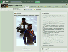Tablet Screenshot of megatronfanclub.deviantart.com