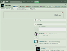 Tablet Screenshot of darkguy.deviantart.com