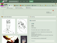Tablet Screenshot of crixit.deviantart.com