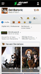 Mobile Screenshot of del-borovic.deviantart.com