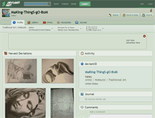 Tablet Screenshot of making-things-go-bom.deviantart.com