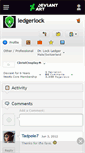 Mobile Screenshot of ledgerlock.deviantart.com