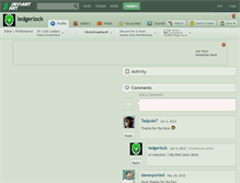 Tablet Screenshot of ledgerlock.deviantart.com