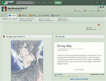 Tablet Screenshot of maximumartist17.deviantart.com