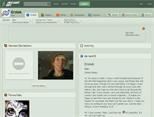 Tablet Screenshot of erotek.deviantart.com