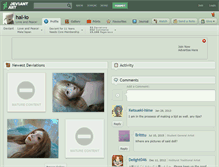 Tablet Screenshot of hal-io.deviantart.com
