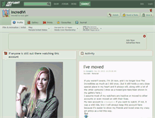 Tablet Screenshot of incredivi.deviantart.com