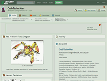 Tablet Screenshot of crabtasterman.deviantart.com