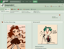 Tablet Screenshot of masqueraderrr.deviantart.com