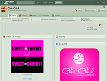 Tablet Screenshot of chic-chick.deviantart.com