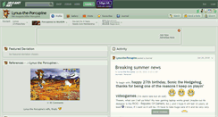 Desktop Screenshot of lynus-the-porcupine.deviantart.com
