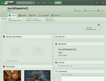 Tablet Screenshot of kerryelizabeth422.deviantart.com