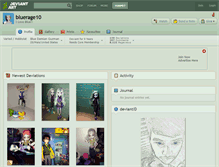 Tablet Screenshot of bluerage10.deviantart.com