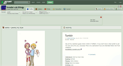 Desktop Screenshot of invader-cat-thingy.deviantart.com