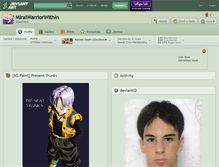 Tablet Screenshot of miraiwarriorwithin.deviantart.com