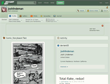 Tablet Screenshot of joshlindeman.deviantart.com