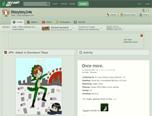 Tablet Screenshot of dizzyizzy246.deviantart.com