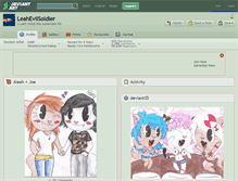 Tablet Screenshot of leahevilsoldier.deviantart.com