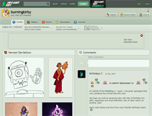 Tablet Screenshot of burningkirby.deviantart.com