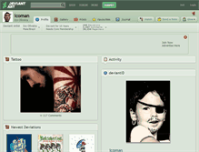 Tablet Screenshot of icoman.deviantart.com