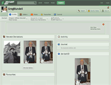 Tablet Screenshot of gregblundell.deviantart.com